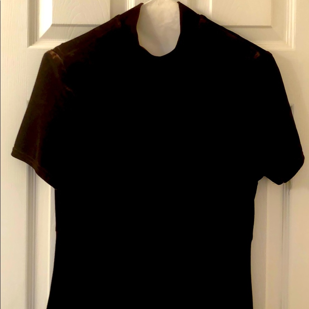 Brown velvet dress